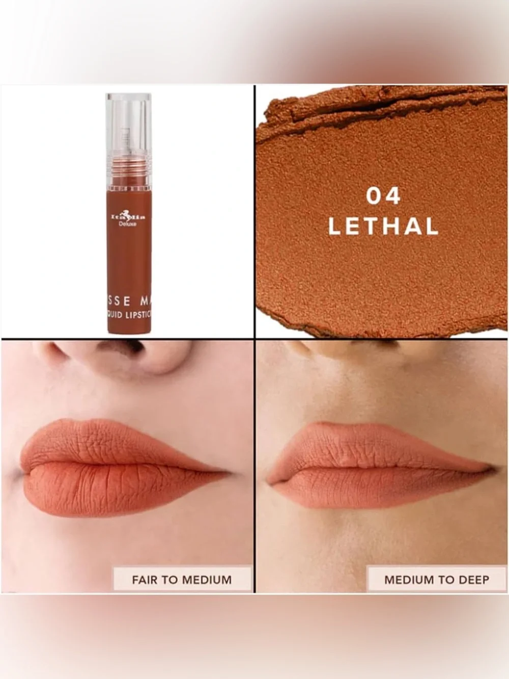 Italia Deluxe Mousse Matte Liquid Lipstick - Lethal